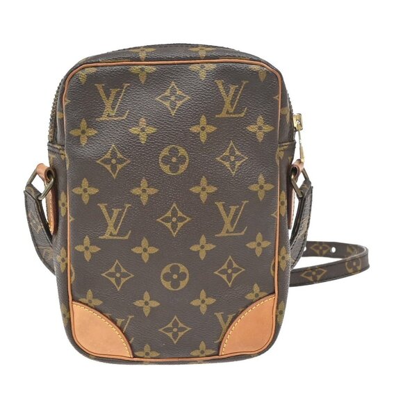 LOUIS VUITTON Danube Shoulder Bag Monogram Leather Brown France - Picture 3 of 15